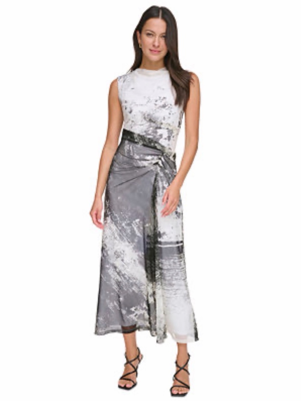 DKNY Abstract Midi Dress